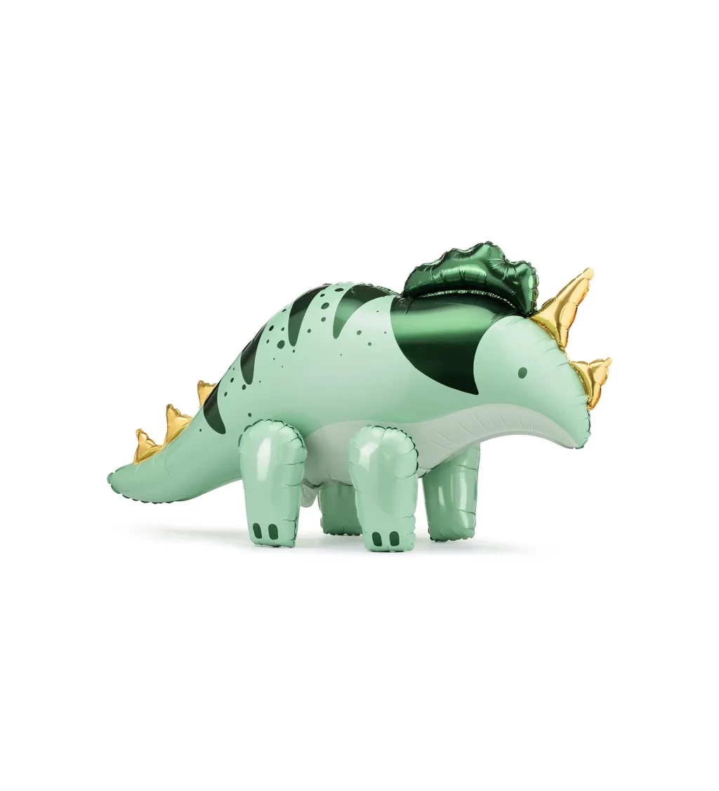 Fóliový balónek Triceratops zelený