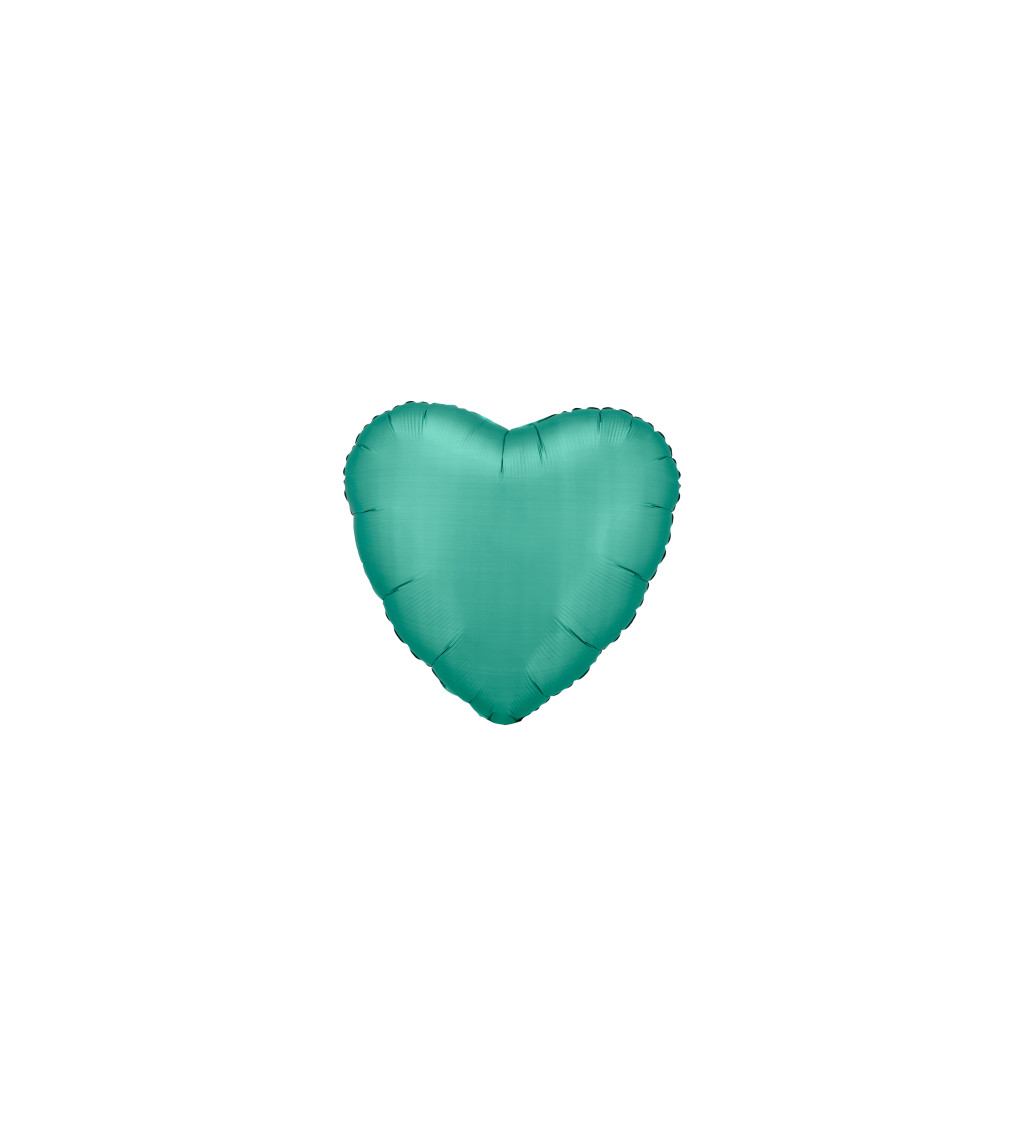 Fóliový balónek - srdce světle zelené