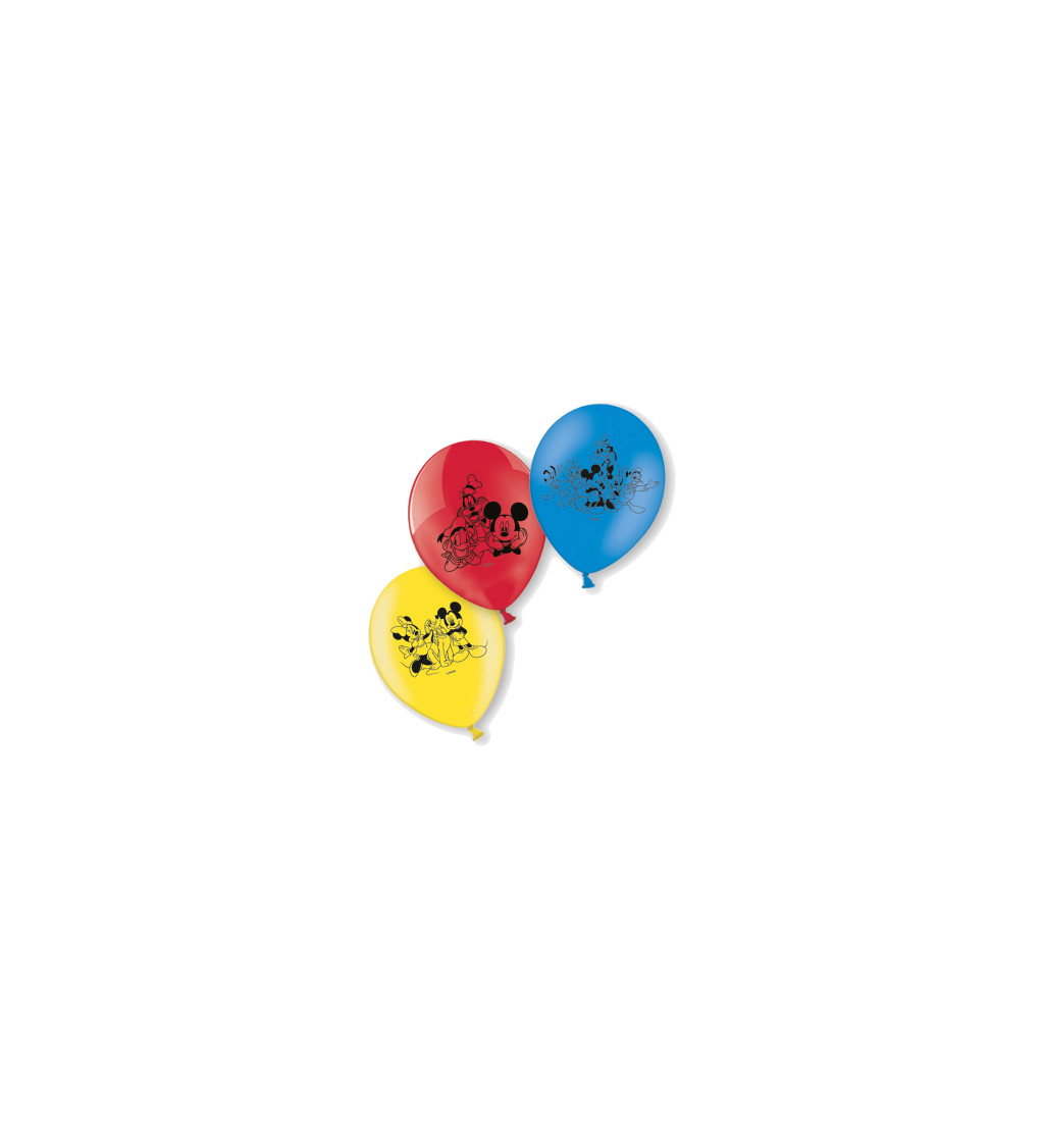 Latexové balónky 22,8 cm Mickey, 6 ks