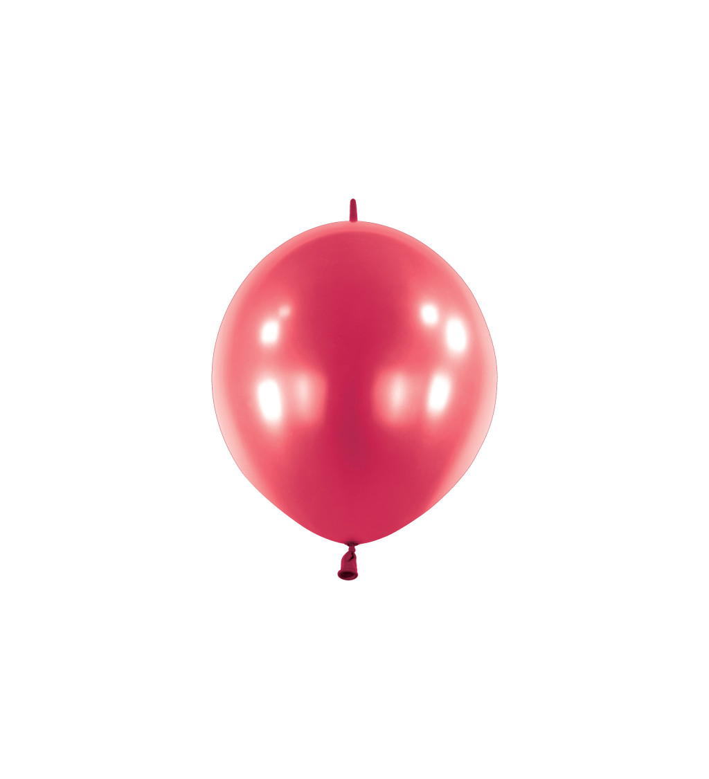 Latexové balónky 30 cm metalické, burgundové, 50 ks