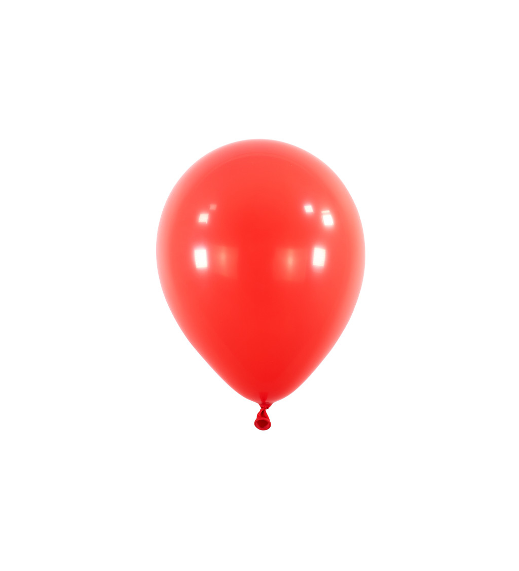 Latexové balónky 35 cm pastelové, červené, 50 ks