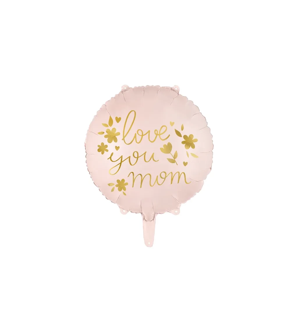 Fóliový balónek ''Love you mom'' 35 cm