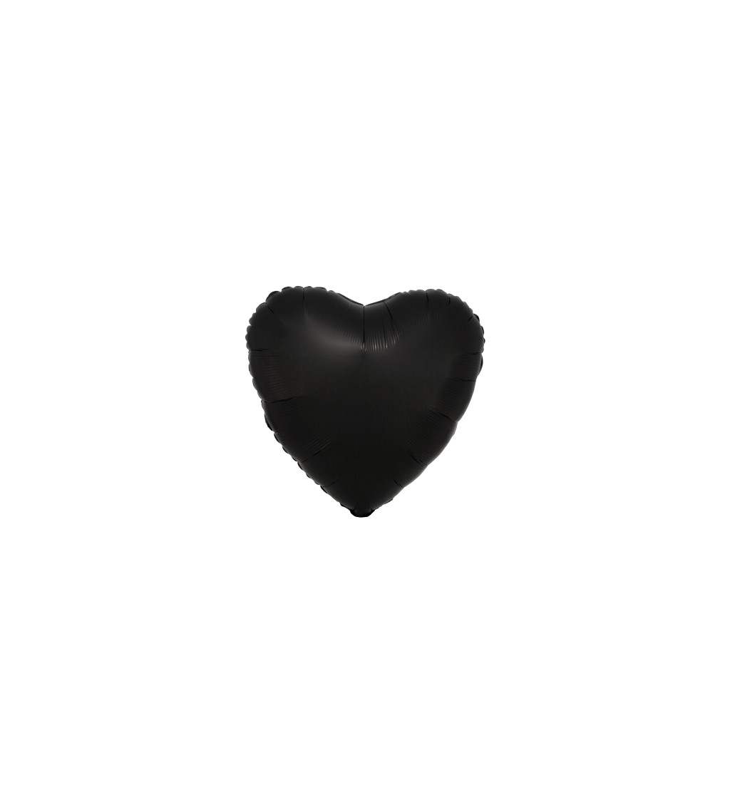 Fóliové srdce - černé