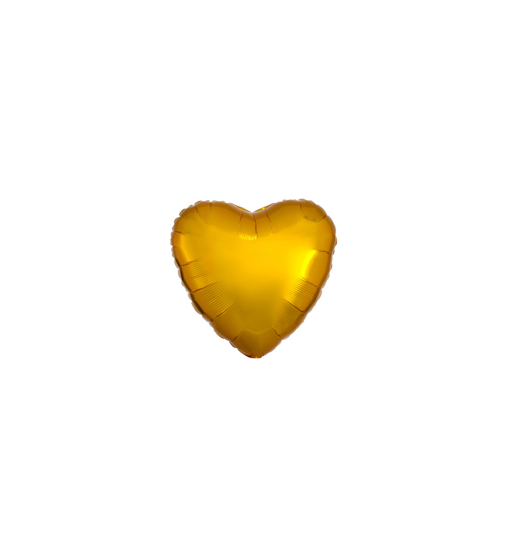 Fóliové srdce - zlaté