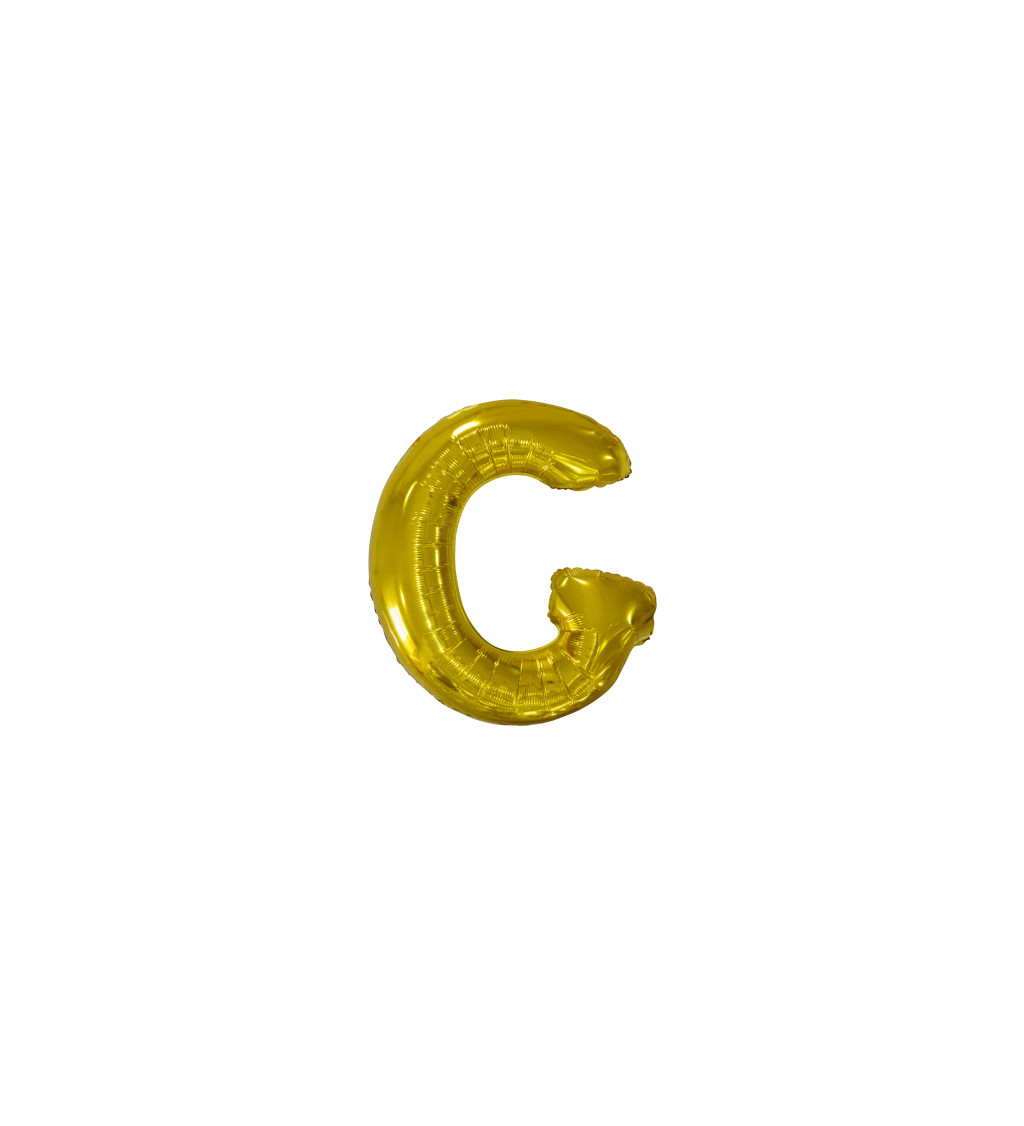 Fóliový zlatý balónek - písmeno G
