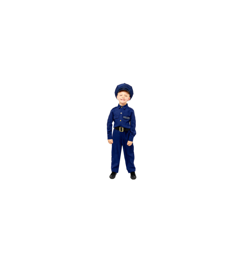 Dětský kostým - modrý policista