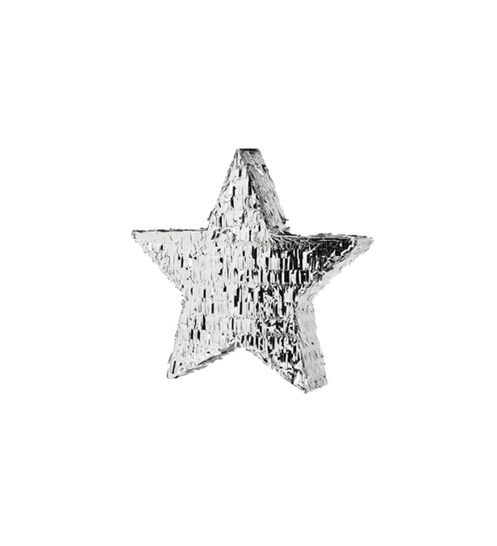 Piňata - stříbrná hvězda