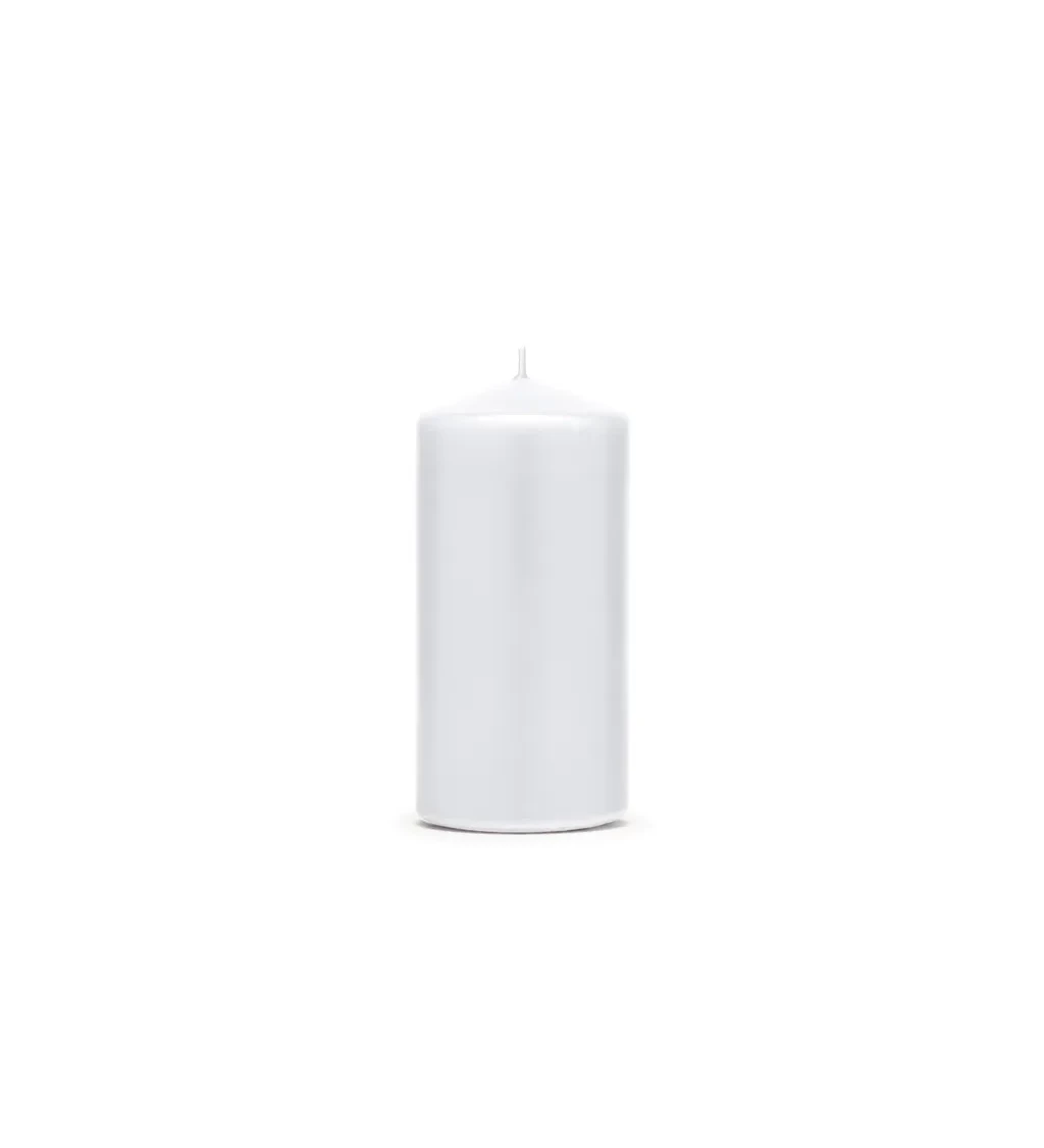 Sloupková svíčka - bílá
