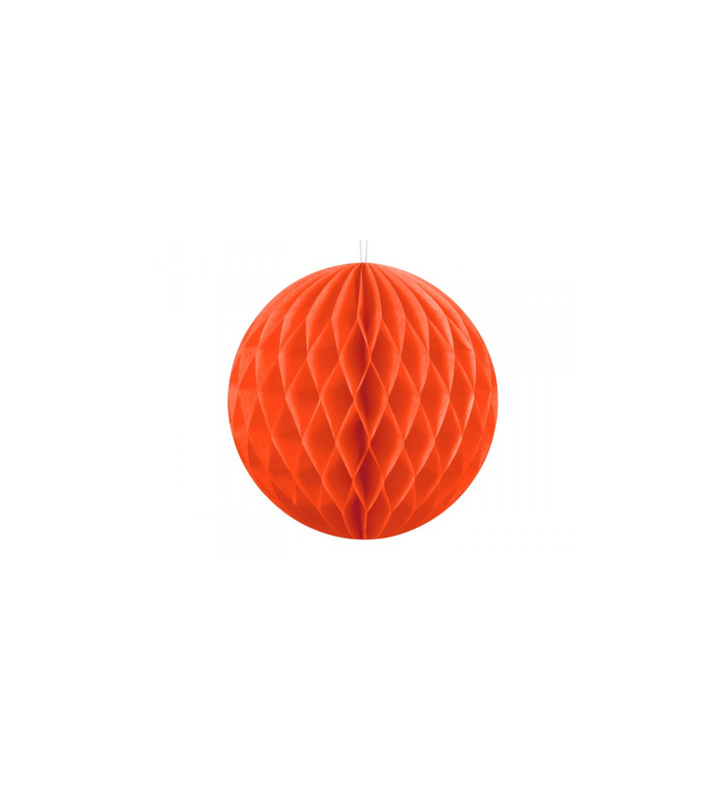 Dekorativní koule oranžová 20 cm