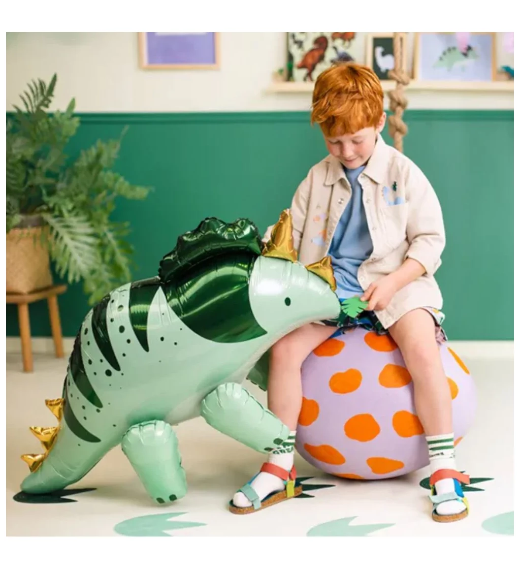 Fóliový balónek Triceratops zelený