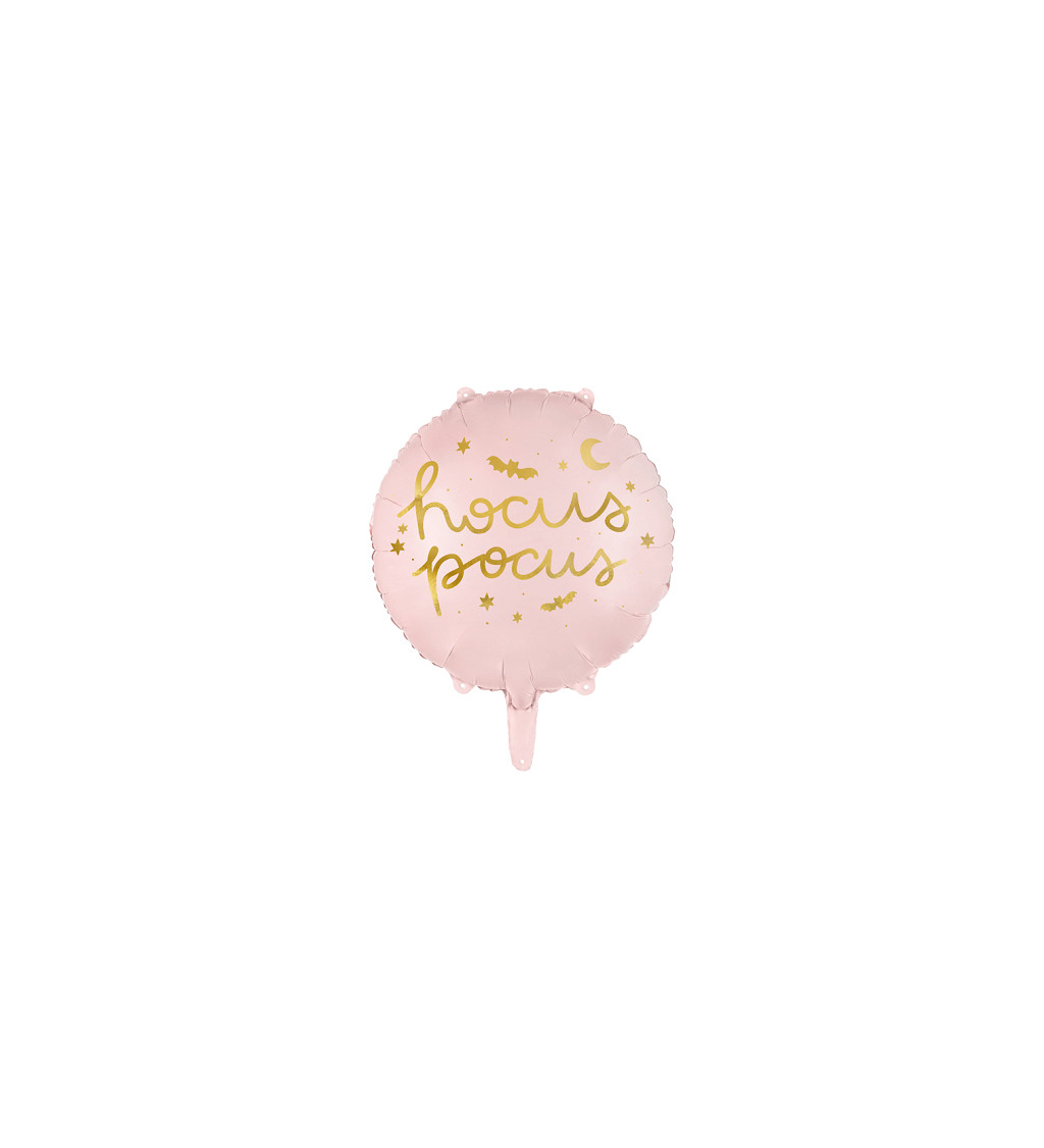 Fóliový balónek Hocus Pocus v růžové barvě