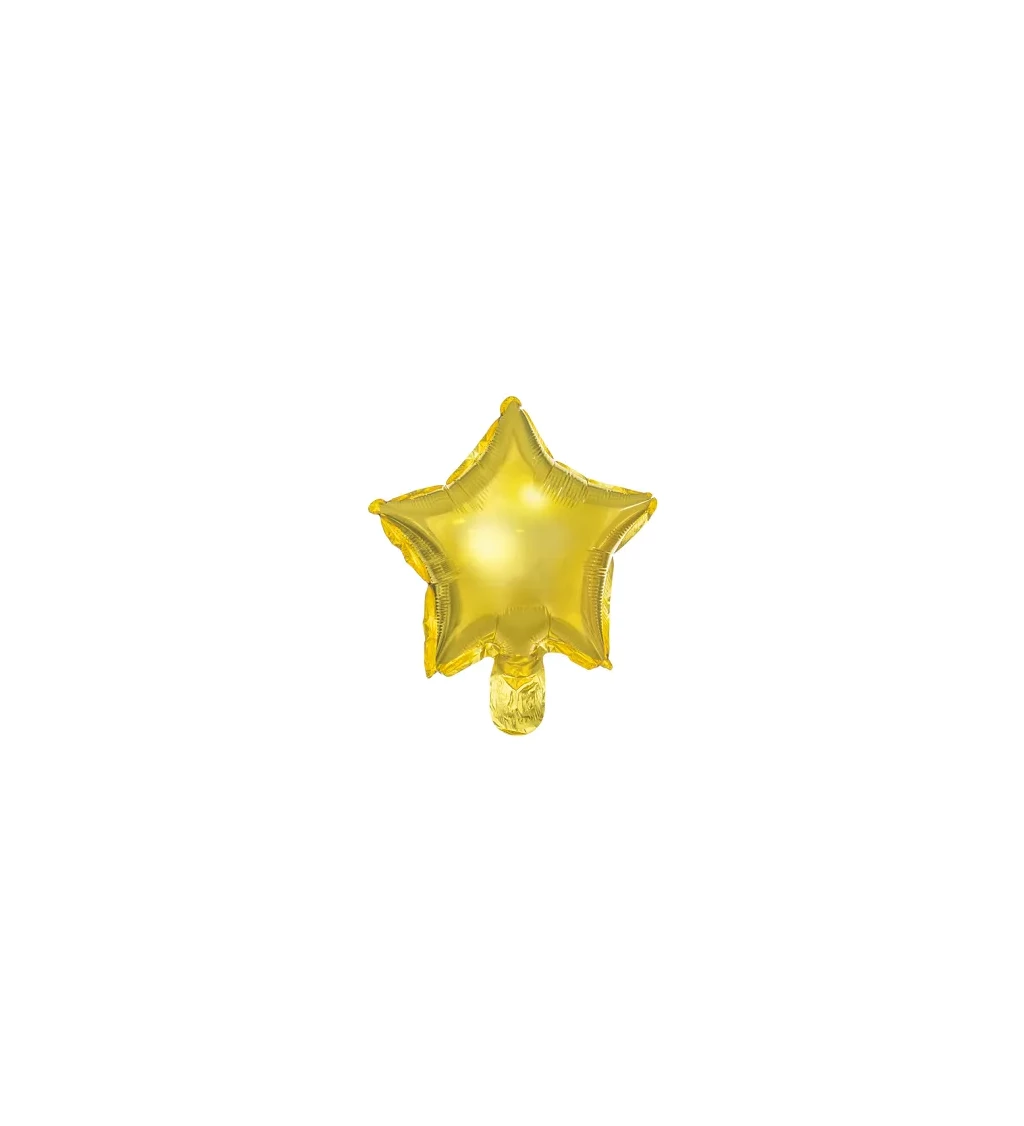 Zlatý balónek hvězda