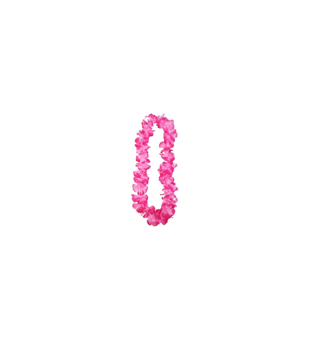 Havajský růžový náhrdelník
