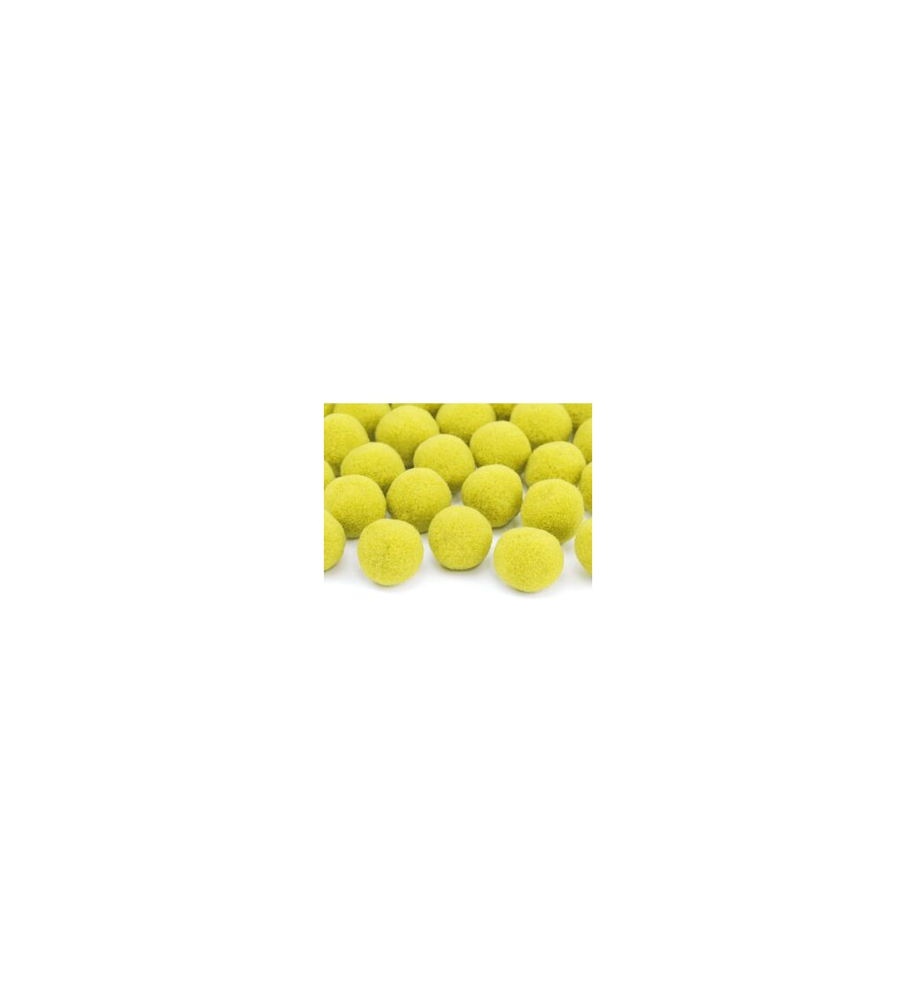 Plyšové kuličky - žluté