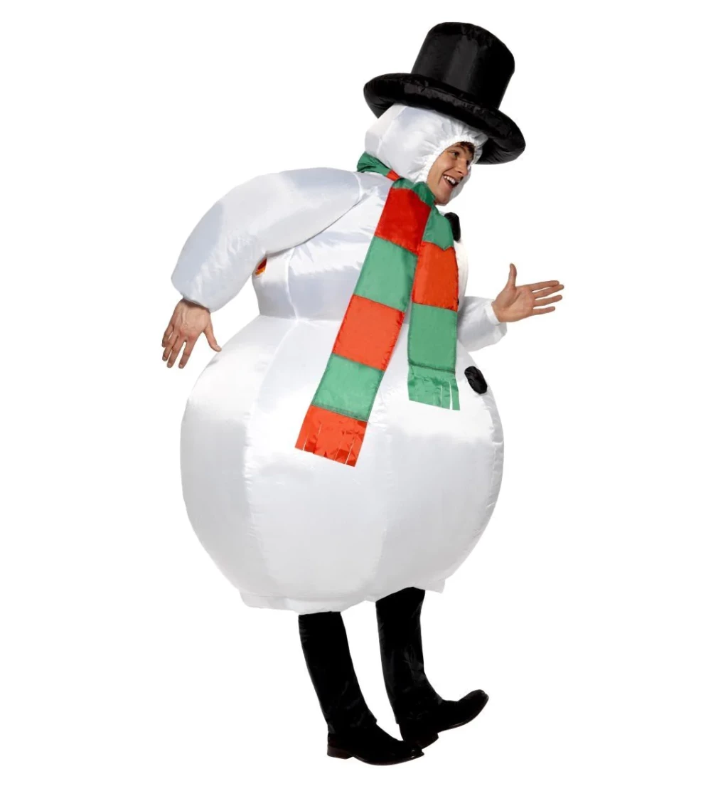 Unisex Kostým - Nafukovací sněhulák