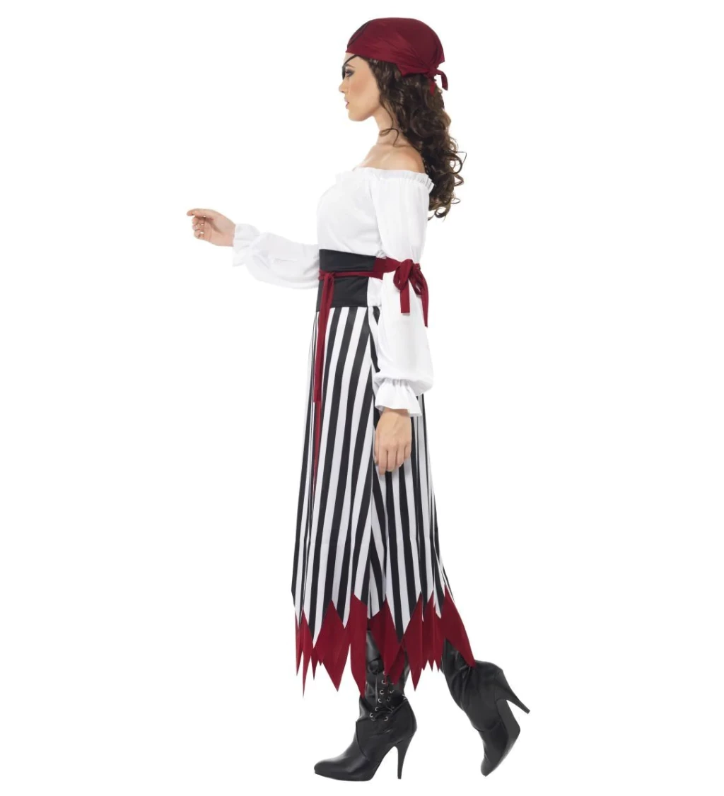 Dámský kostým Pirátky - dlouhé šaty