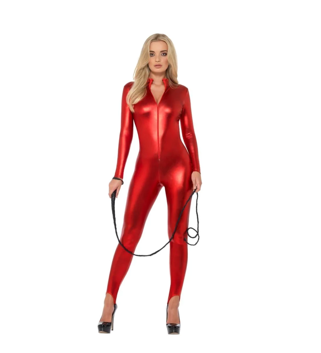 Dámský kostým - Červená kombinéza - Ďáblice
