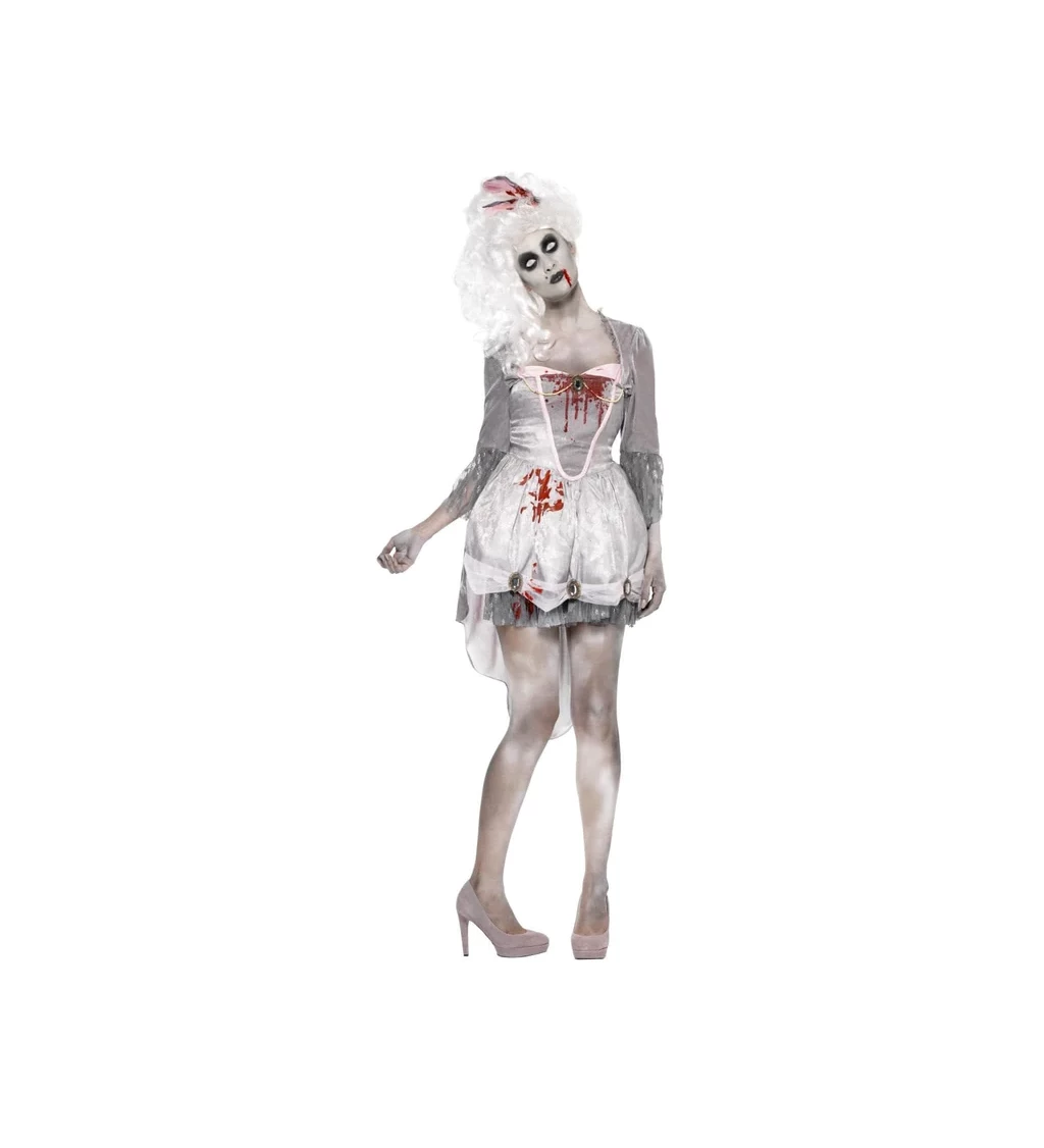 Kostým na halloween - Zombie barokní komtesa