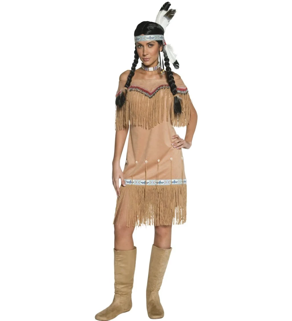 Dámský kostým Indiánky - deluxe