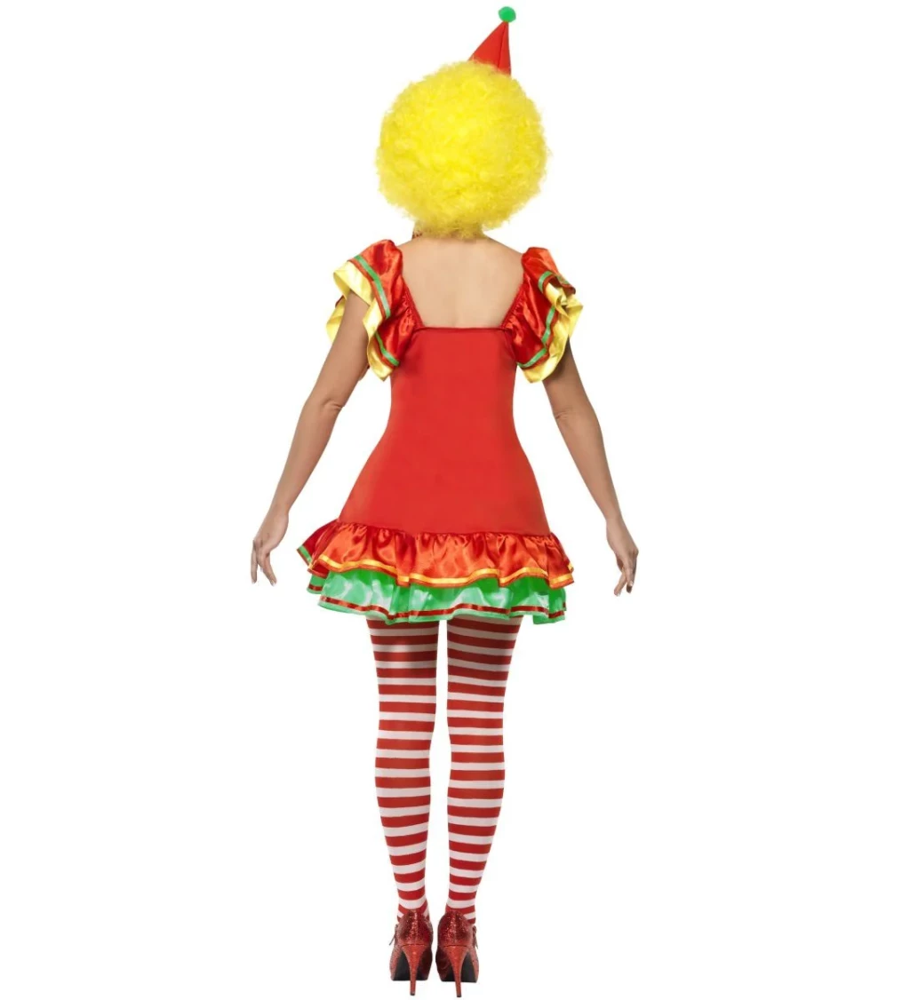Kostým na karneval - Klaunice - proužkované šaty