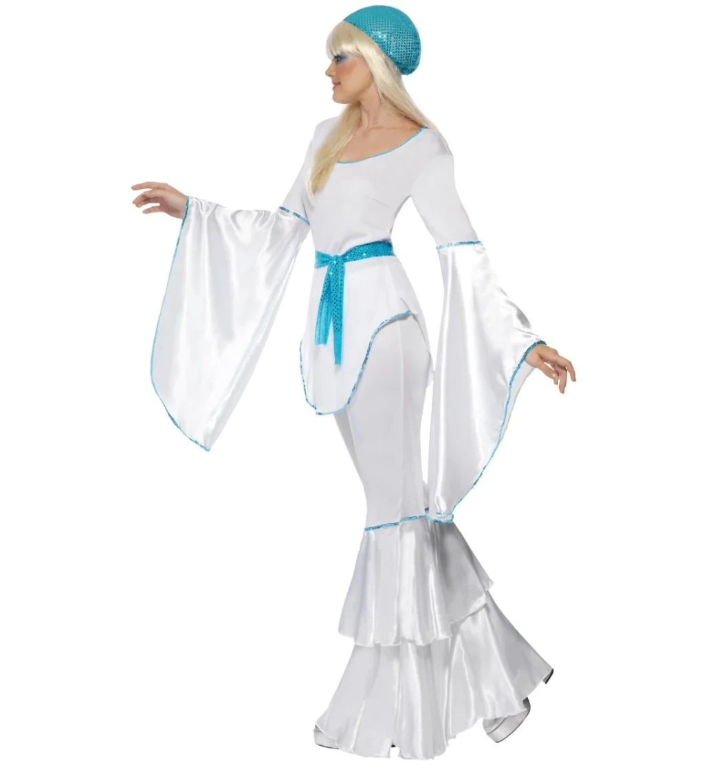 Dámský kostým - ABBA - dámský, bílý