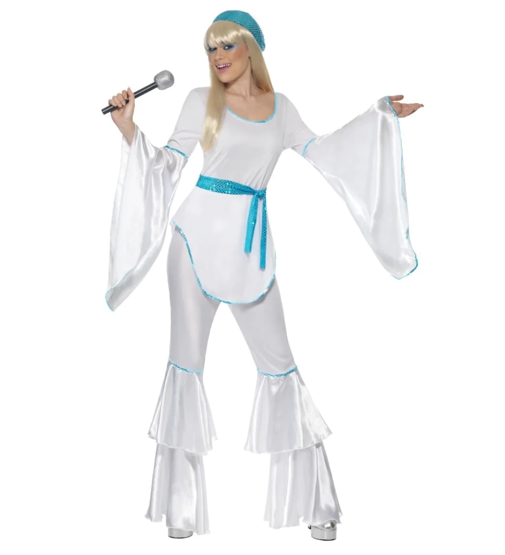 Dámský kostým - ABBA - dámský, bílý