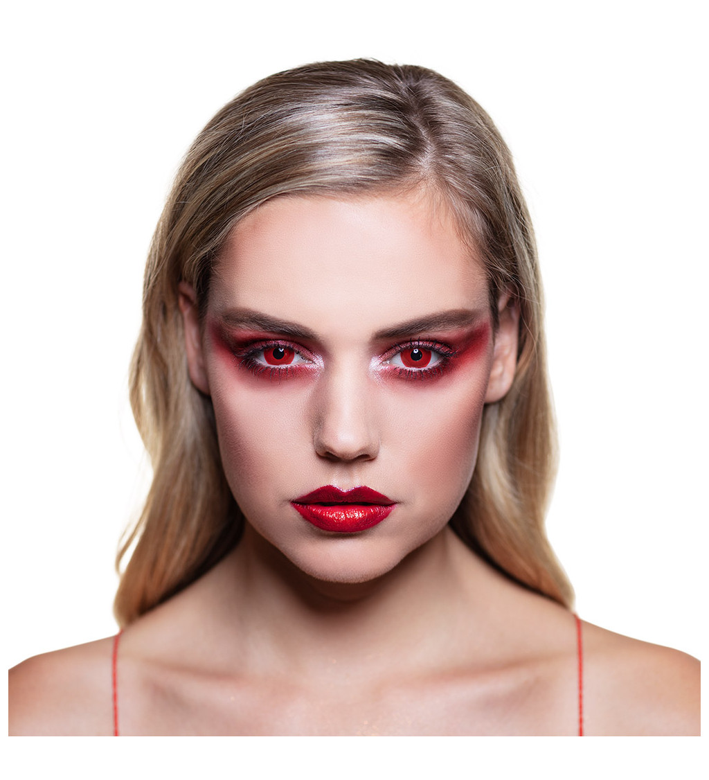 Kontaktní čočky jednodenní Red diablo