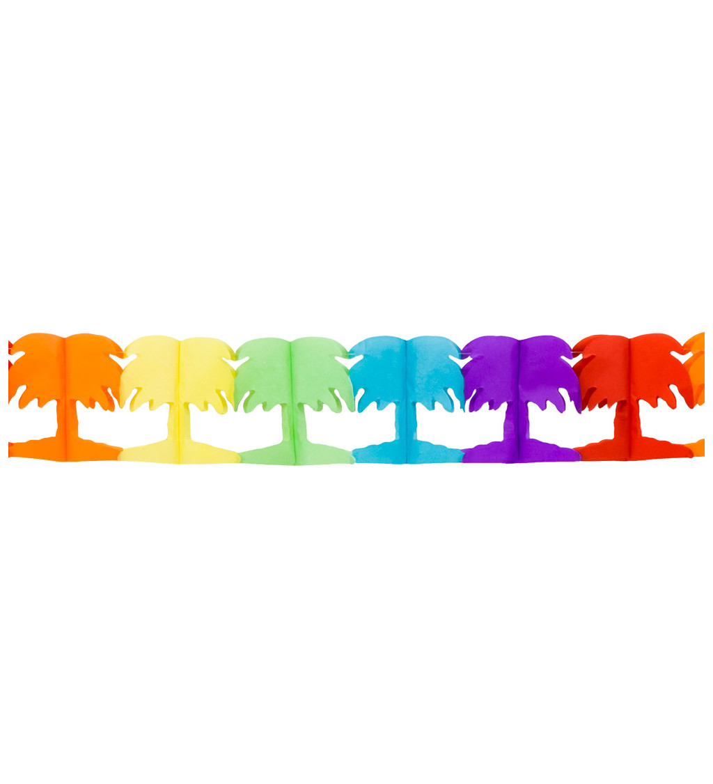 Girlanda - barevné palmy