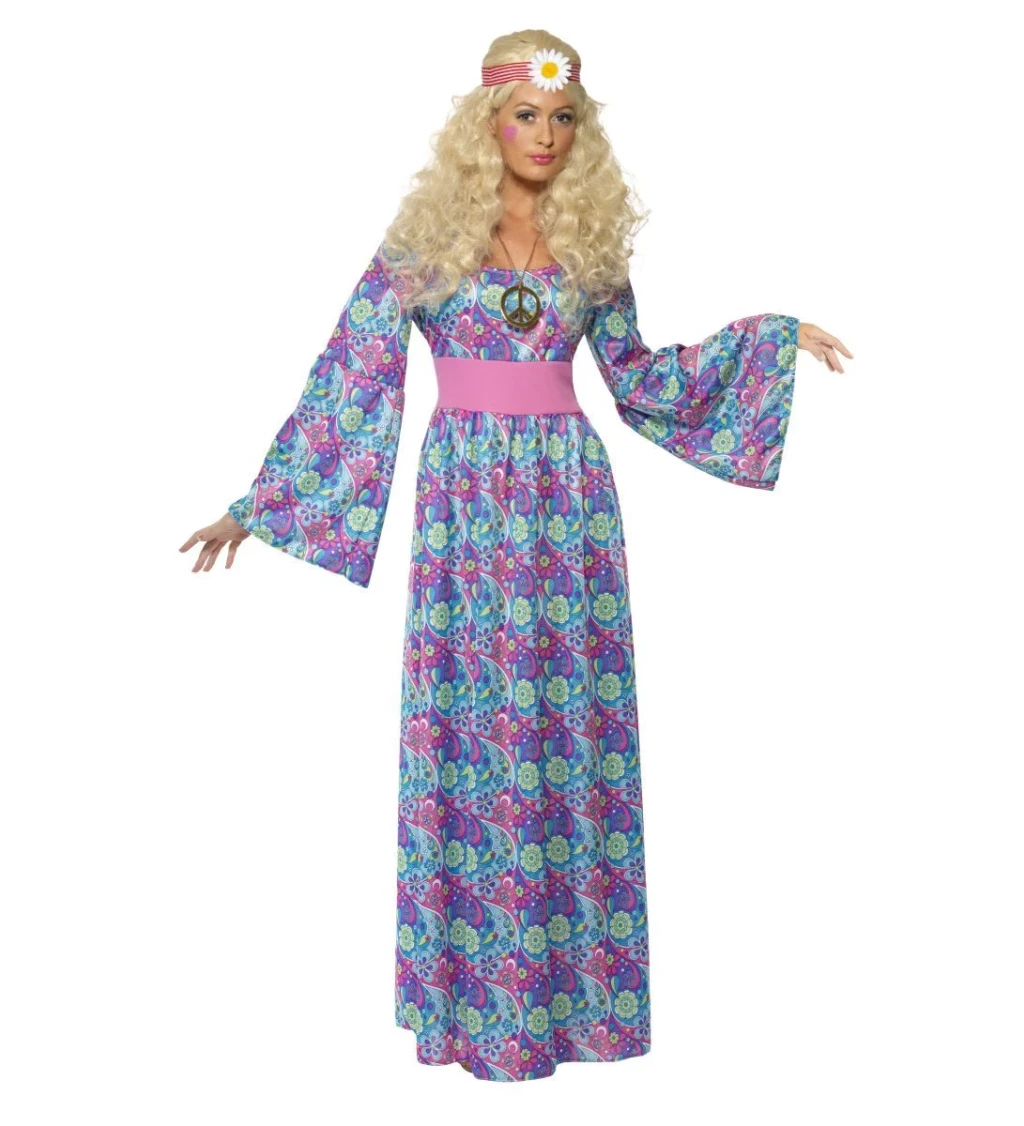 Dámský kostým - dlouhý hippie