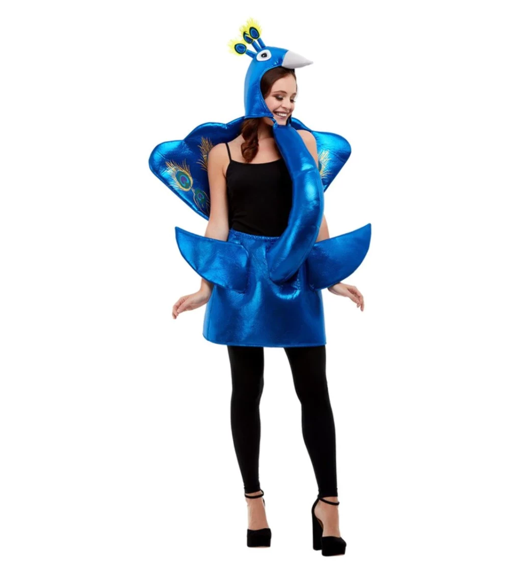 Dámský kostým - Modrý páv deluxe