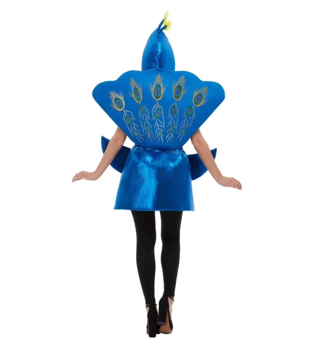 Dámský kostým - Modrý páv deluxe