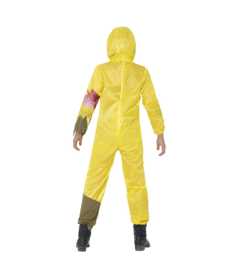Dětský kostým na halloween - toxický hazard/antiradiační overal