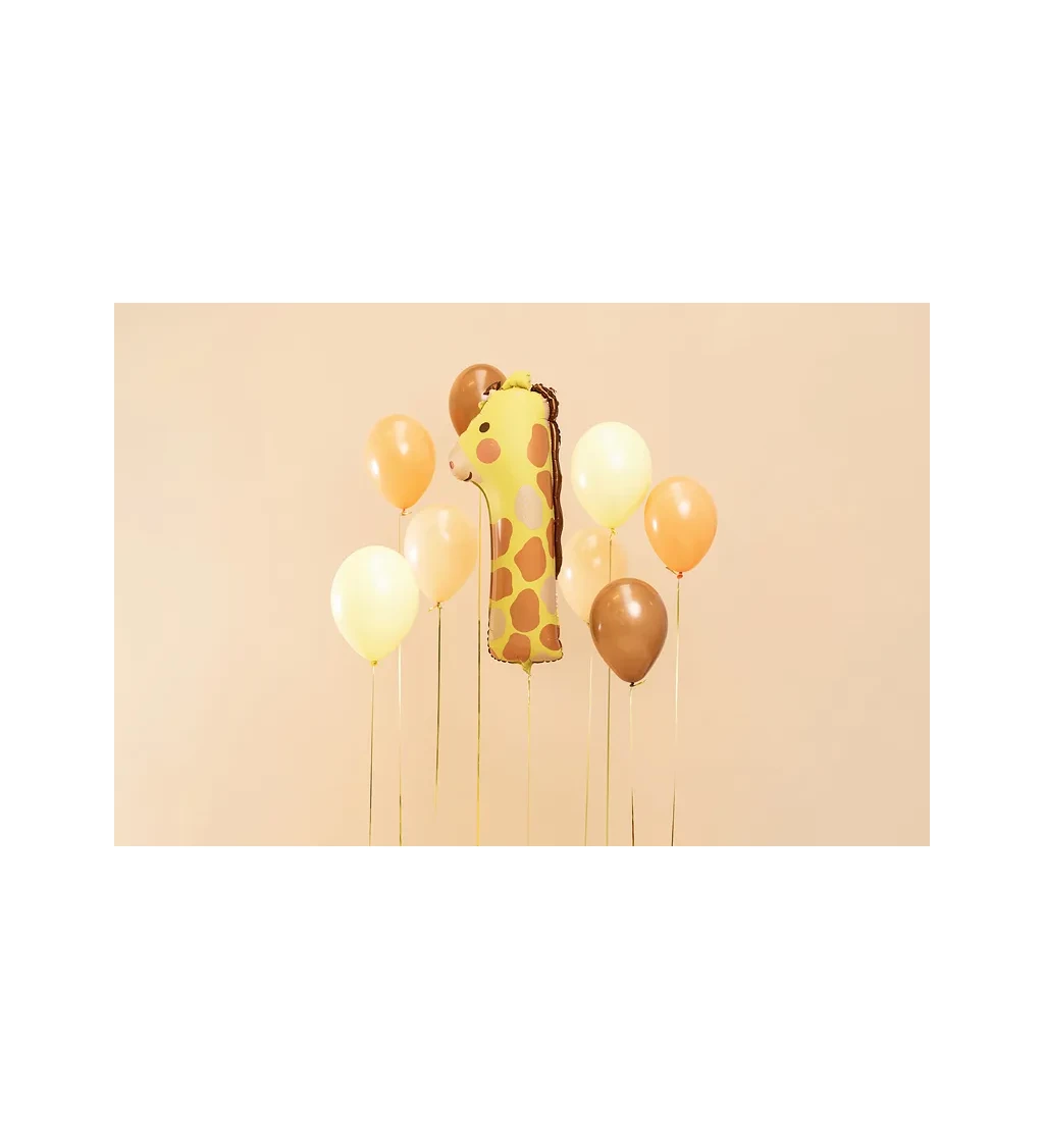 Fóliový balónek - číslice 1 - Žirafa