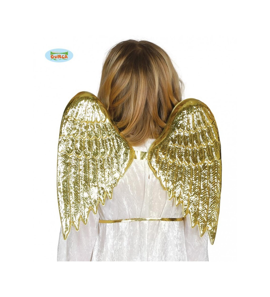 Dětská zlatá andělská křídla