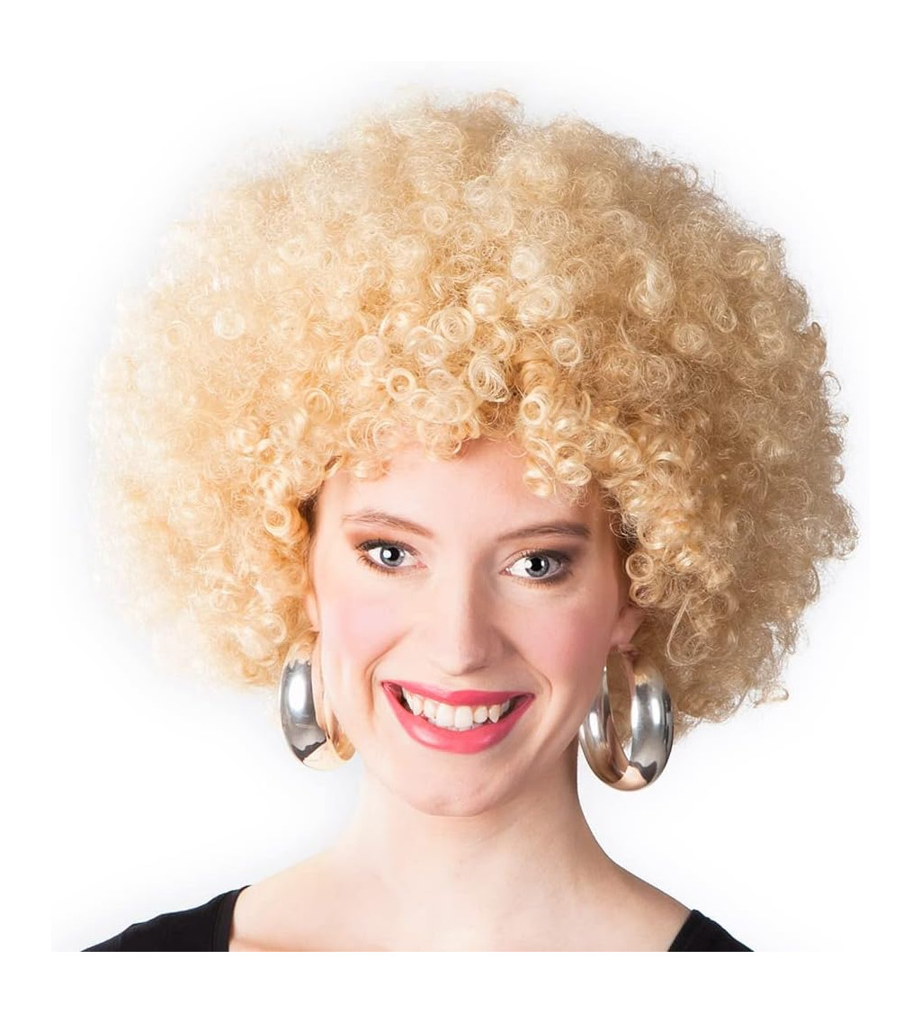 Dámská paruka afro - blond