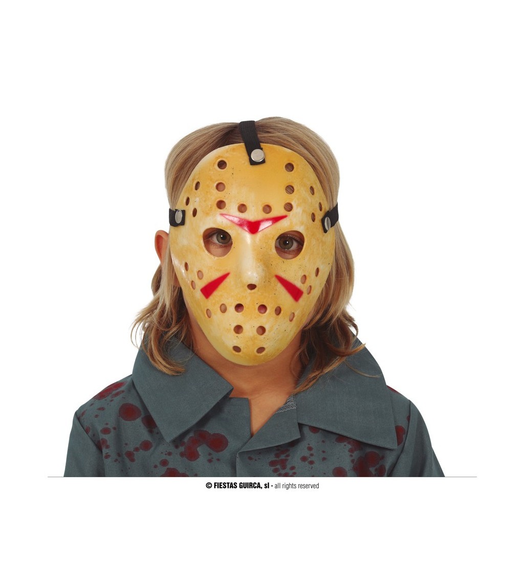 Maska na halloween pro děti - hokejová