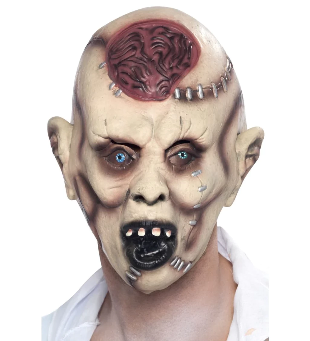 Halloweenská maska Sešitá hlava