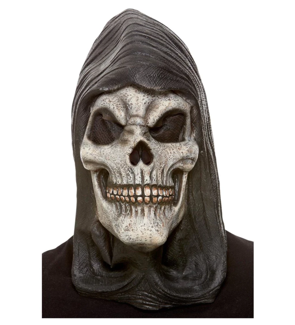 Halloween maska kostlivec s kapucí