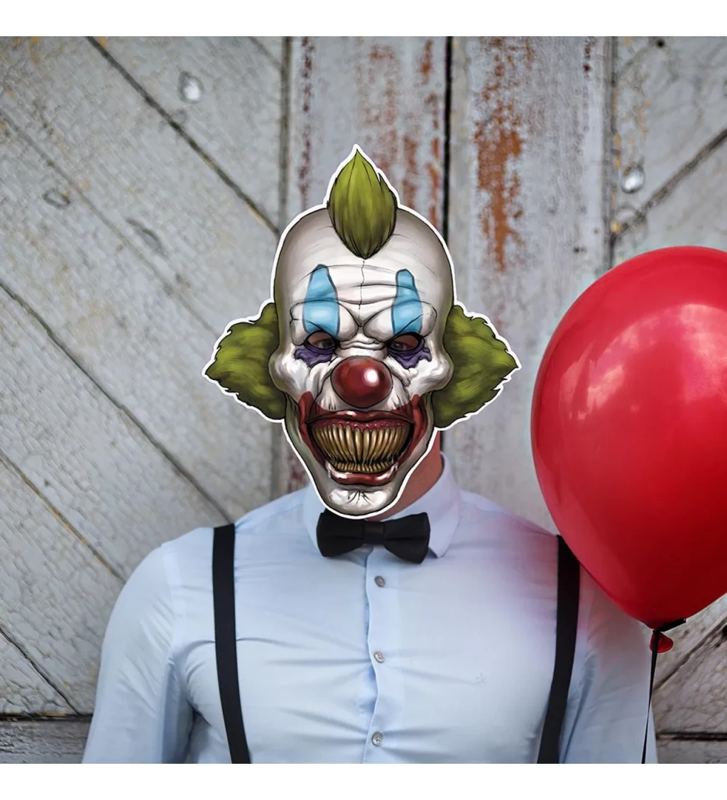 Halloween maska strašidelný klaun