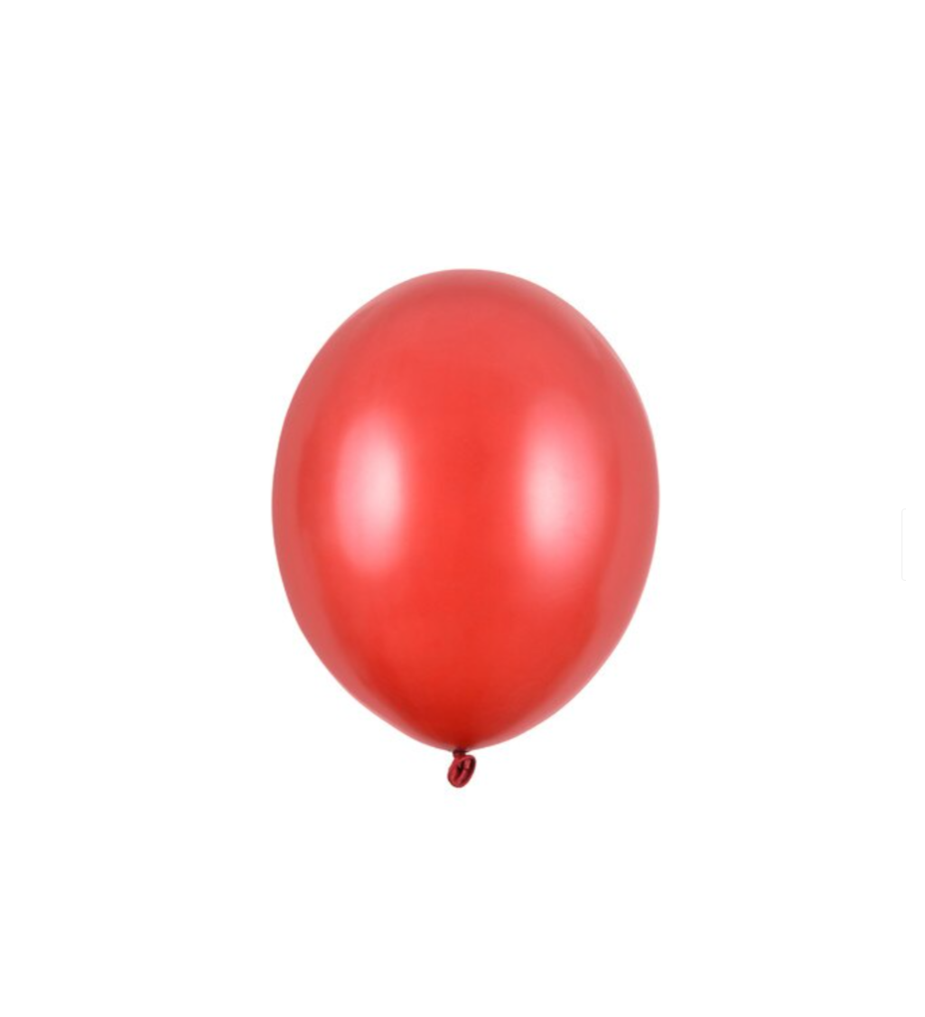Červené malé balónky