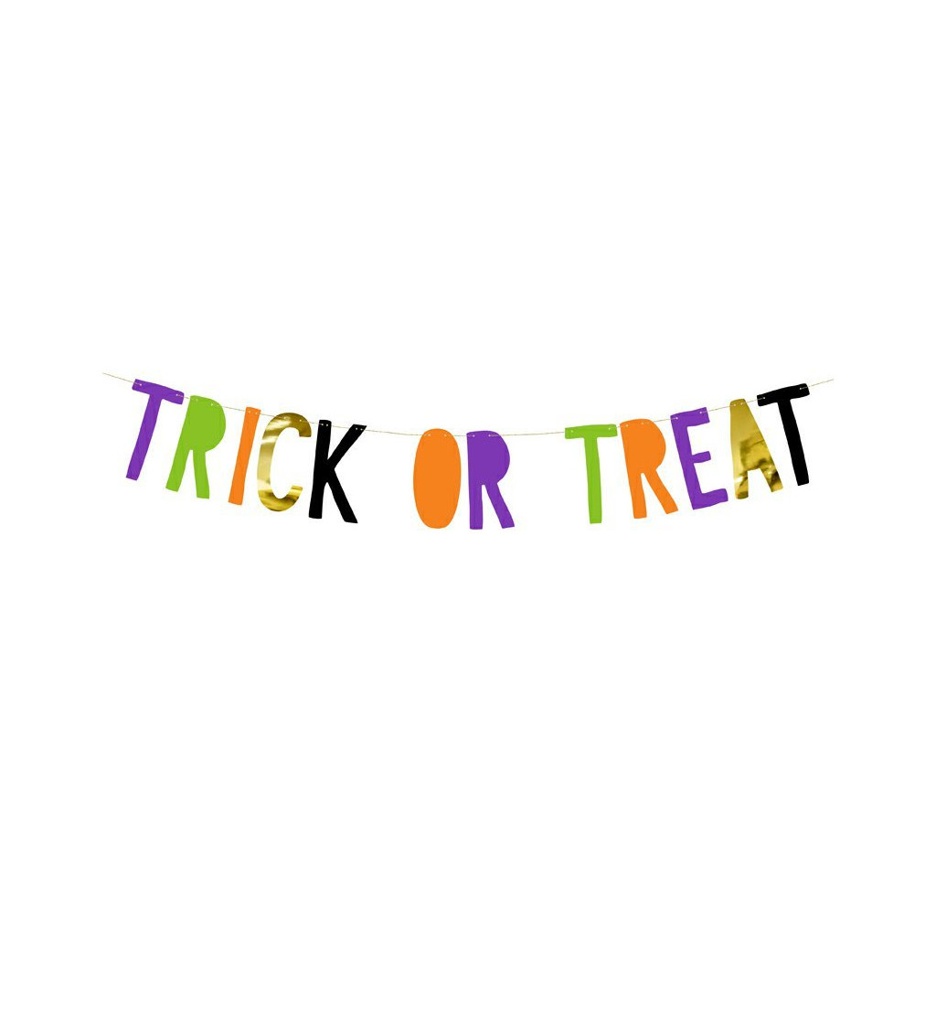 Trick or treat girlanda