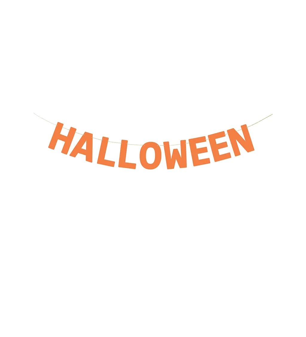 Oranžový banner Halloween