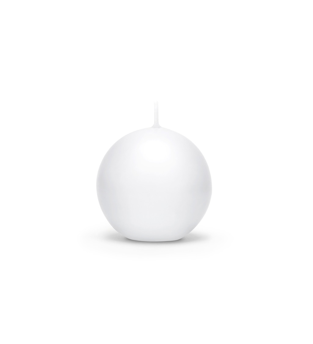 Svíčka koule - matná bílá