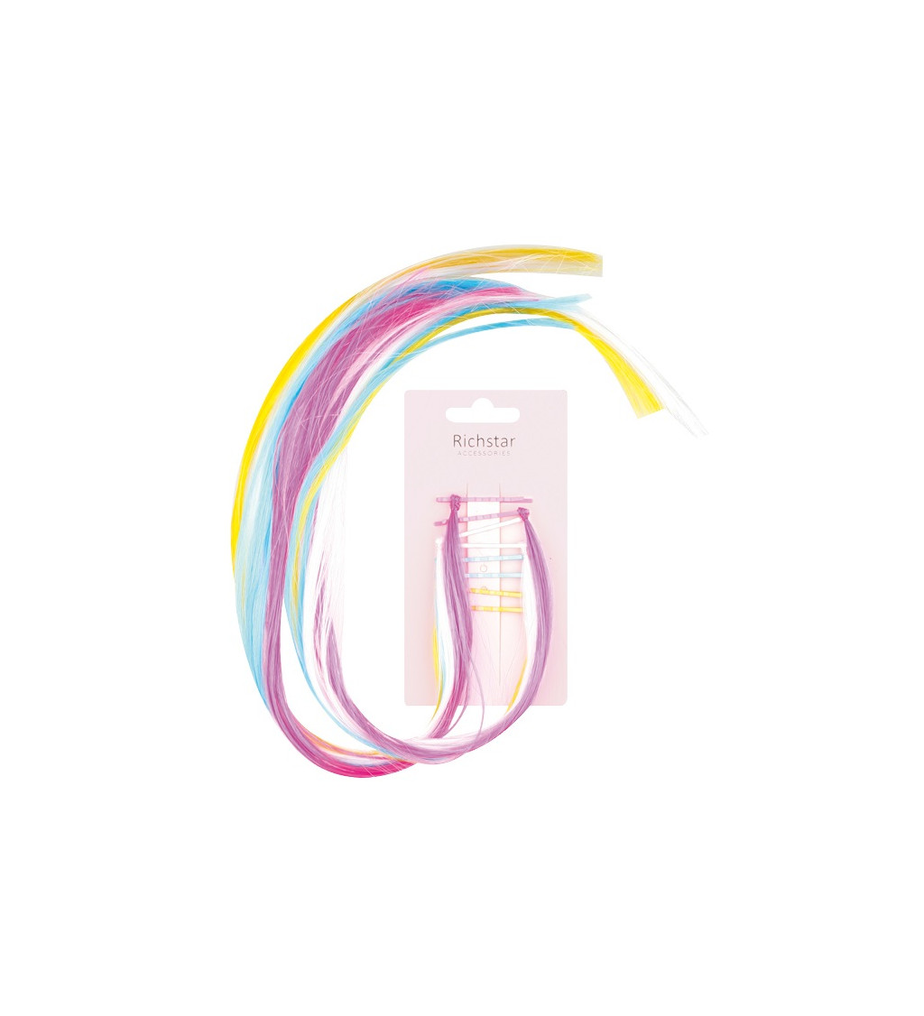 Pramínky do vlasů - barevné