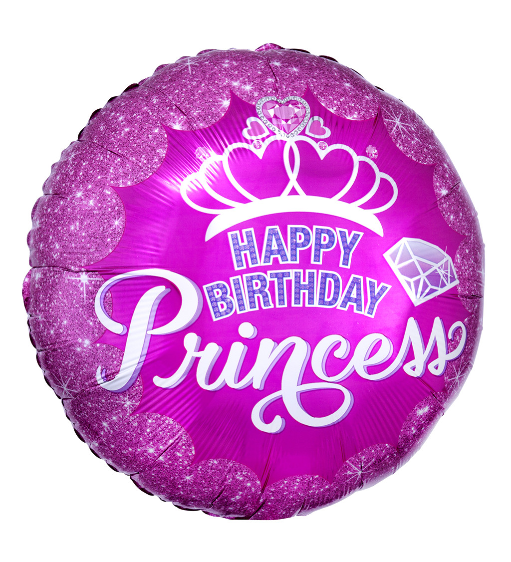 Balónek Happy Birthday Princess
