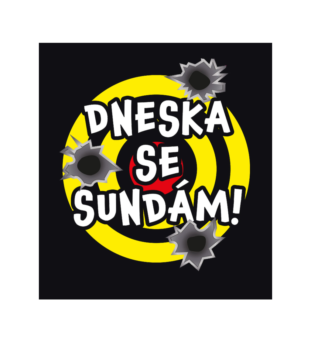 Pánské triko černé - Dneska se sundám