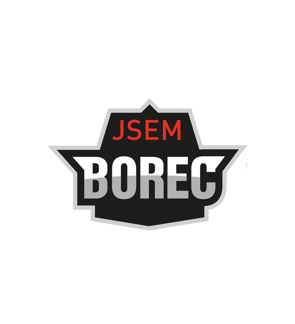 Pánské triko bílé - Jsem borec