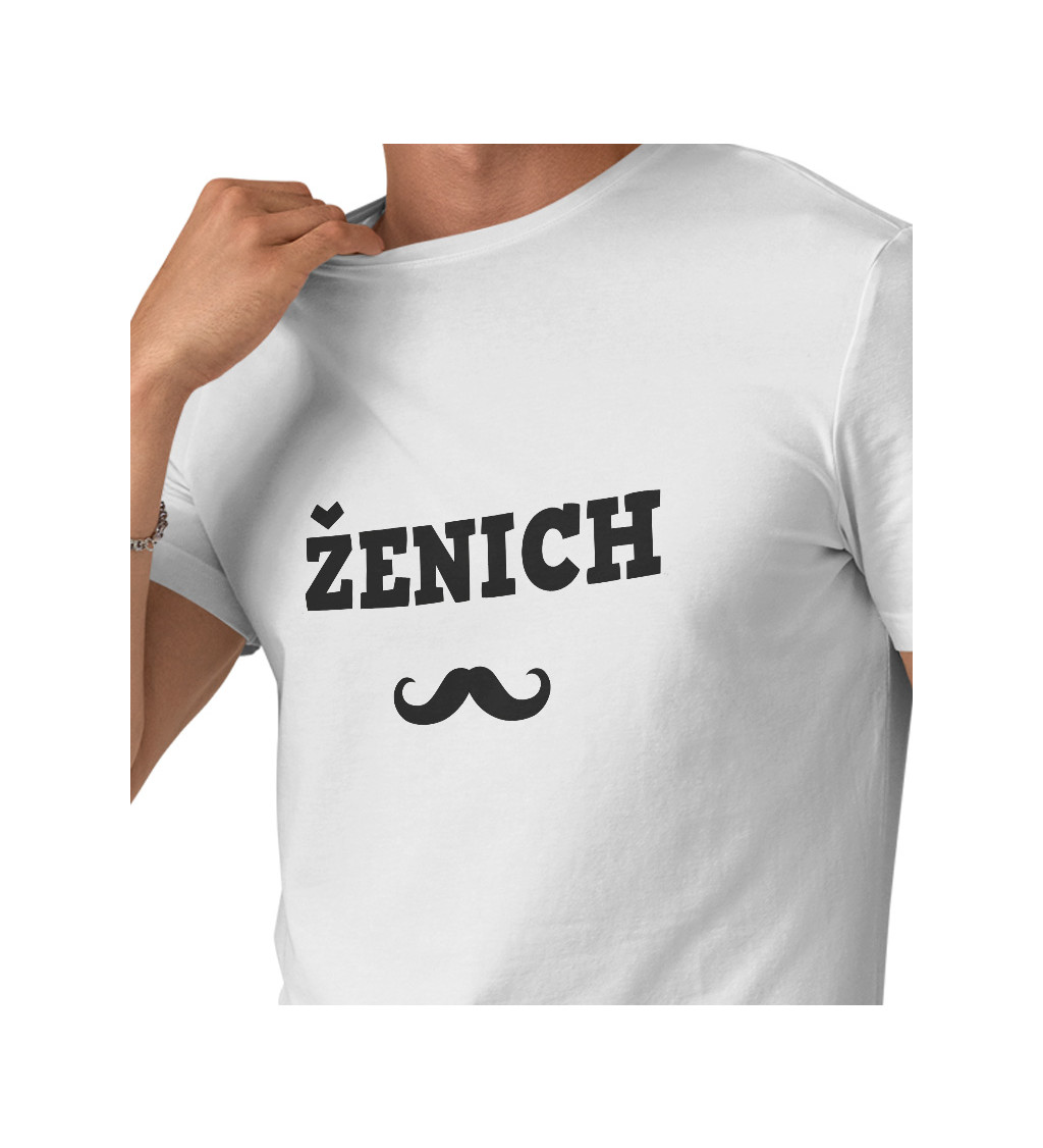 Pánské tričko - Ženich knír