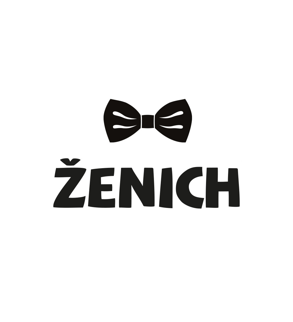 Pánské tričko - Team Ženicha motýlek