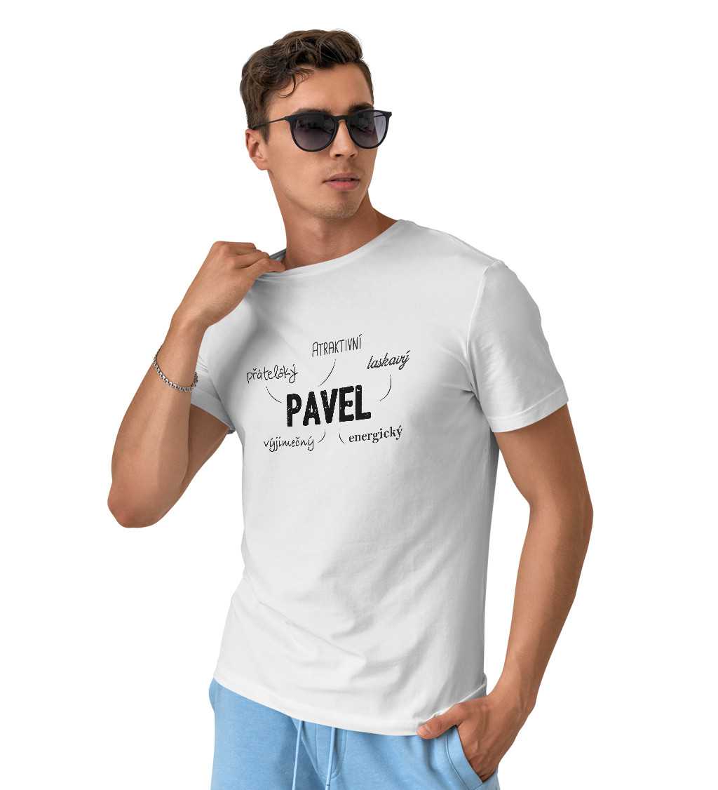 Pánské triko bílé - Pavel